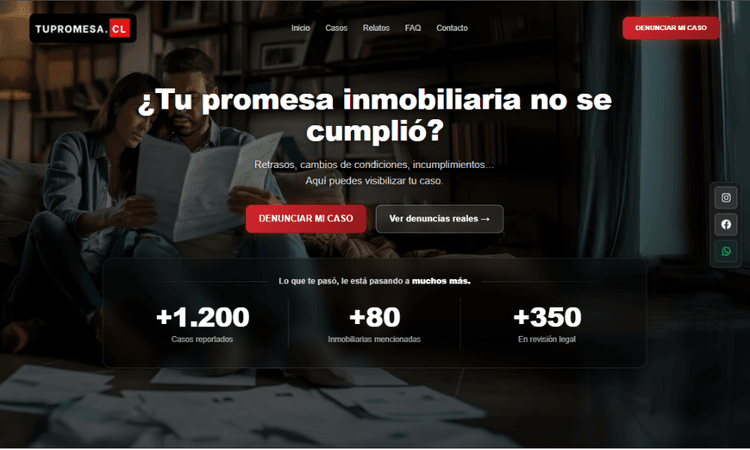 Captura del proyecto Tu Promesa